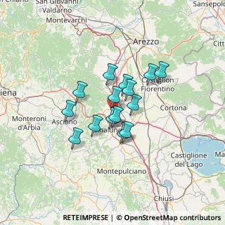 Mappa Localita' Casella, 52046 Lucignano AR, Italia (9.57133)