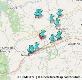 Mappa Via Cardarelli, 62010 Pollenza MC, Italia (6.65692)