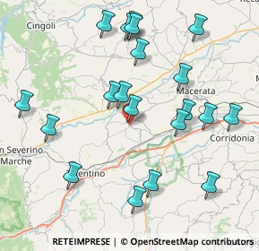 Mappa Via Cardarelli, 62010 Pollenza MC, Italia (8.9585)