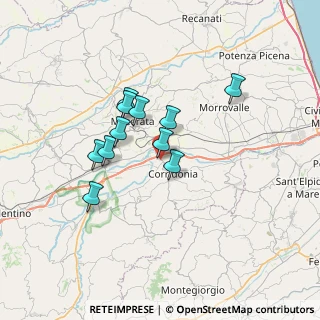 Mappa Via Bramante, 62014 Zona Industriale MC, Italia (5.57455)