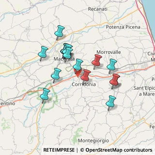 Mappa Via Bramante, 62014 Zona Industriale MC, Italia (6.3675)