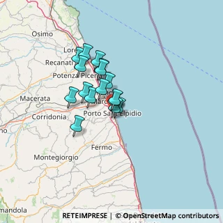 Mappa Via Gran Sasso, 63821 Porto Sant'Elpidio FM, Italia (9.235)