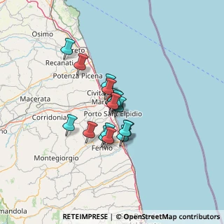 Mappa Via Gran Sasso, 63821 Porto Sant'Elpidio FM, Italia (8.77882)