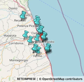 Mappa Via Trento, 63821 Porto Sant'Elpidio FM, Italia (9.6105)
