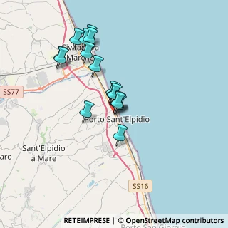Mappa Via Trento, 63821 Porto Sant'Elpidio FM, Italia (3.07375)