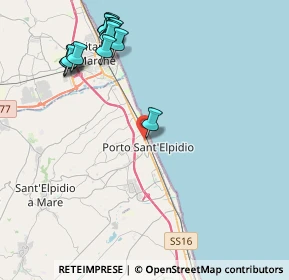 Mappa Via Gran Sasso, 63821 Porto Sant'Elpidio FM, Italia (5.09333)