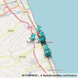 Mappa Via Gran Sasso, 63821 Porto Sant'Elpidio FM, Italia (1.1325)