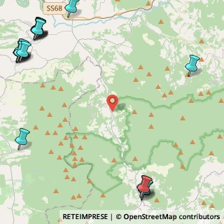 Mappa SP dei Quattro Comuni, 56040 Montecatini Val di Cecina PI (8.08)
