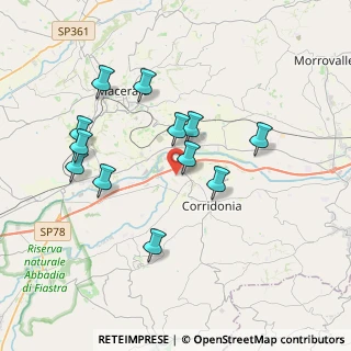 Mappa Via delle Arti, 62014 Zona Industriale MC, Italia (3.65333)