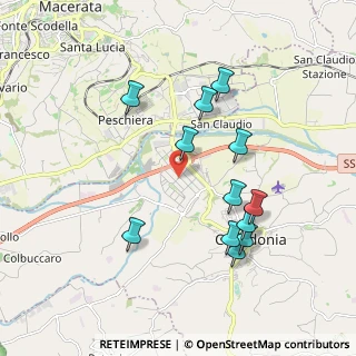 Mappa Via delle Arti, 62014 Zona Industriale MC, Italia (1.92667)