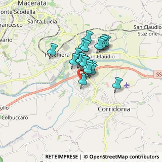 Mappa Via delle Arti, 62014 Zona Industriale MC, Italia (1.138)