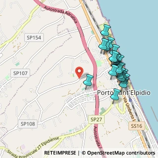 Mappa Via Fonteserpe, 63821 Porto Sant'Elpidio FM, Italia (1.0415)