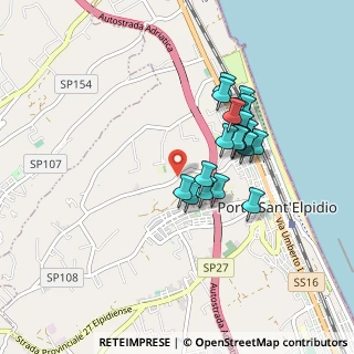 Mappa Via Fonteserpe, 63821 Porto Sant'Elpidio FM, Italia (0.7665)