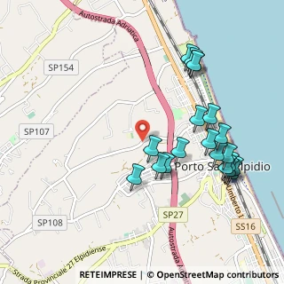 Mappa Via Fonteserpe, 63821 Porto Sant'Elpidio FM, Italia (1.103)
