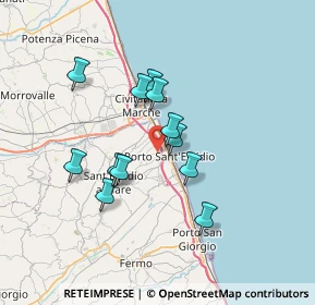 Mappa Via Fonteserpe, 63821 Porto Sant'Elpidio FM, Italia (5.9225)