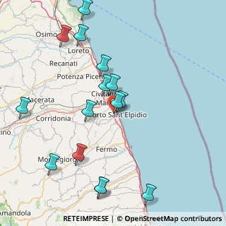 Mappa Via Fonteserpe, 63821 Porto Sant'Elpidio FM, Italia (18.64533)