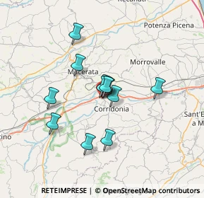 Mappa Via del lavoro, 62010 Zona Industriale MC, Italia (5.2275)