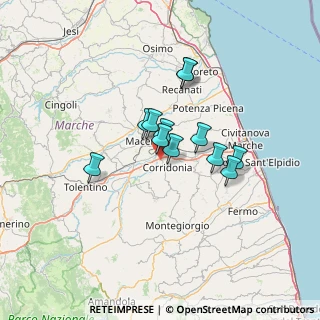 Mappa Via del lavoro, 62014 Zona Industriale MC, Italia (9.81833)
