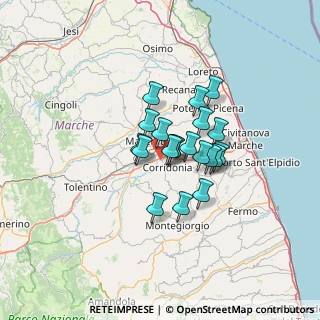 Mappa Via del lavoro, 62014 Zona Industriale MC, Italia (8.8855)