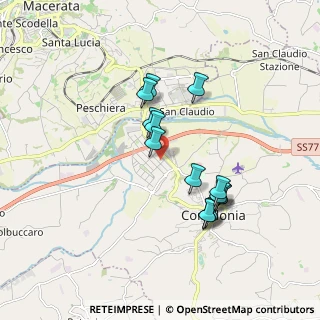 Mappa Via del lavoro, 62014 Zona Industriale MC, Italia (1.64071)
