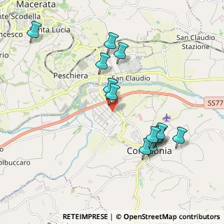 Mappa Via del lavoro, 62014 Zona Industriale MC, Italia (2.07077)