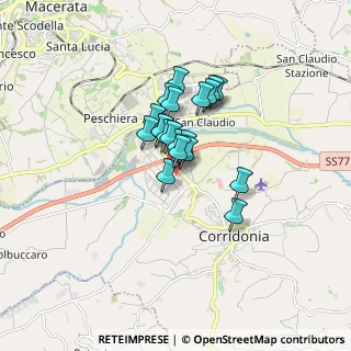 Mappa Via del lavoro, 62014 Zona Industriale MC, Italia (1.104)