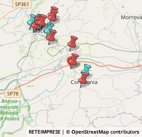 Mappa Via del lavoro, 62010 Zona Industriale MC, Italia (4.36786)