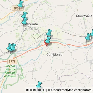 Mappa Via del lavoro, 62014 Zona Industriale MC, Italia (6.28909)