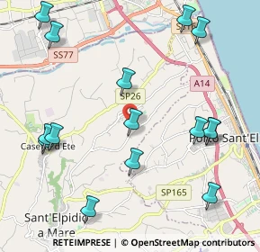 Mappa Via Pier Paolo Pasolini, 63811 Sant'Elpidio a Mare FM, Italia (2.59467)