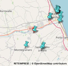 Mappa Strada Brancadoro scn, 63811 Zona Industriale Brancadoro FM, Italia (5.81444)