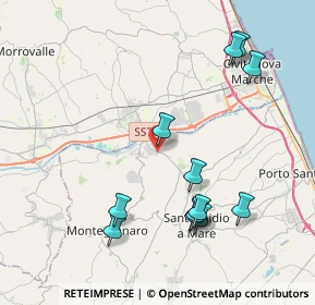 Mappa Strada Brancadoro scn, 63811 Zona Industriale Brancadoro FM, Italia (4.45167)