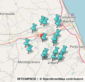 Mappa Strada Brancadoro scn, 63811 Zona Industriale Brancadoro FM, Italia (3.32684)