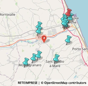 Mappa Strada Brancadoro scn, 63811 Zona Industriale Brancadoro FM, Italia (4.32643)