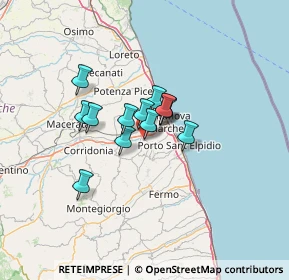 Mappa Strada Brancadoro scn, 63811 Zona Industriale Brancadoro FM, Italia (8.31077)