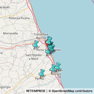 Mappa Via Calabria, 63821 Porto Sant'Elpidio FM, Italia (4.46727)