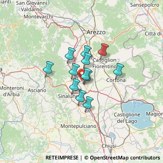 Mappa Via Piana, 52045 Foiano della Chiana AR, Italia (8.91083)
