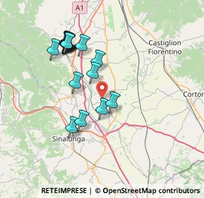 Mappa Via Piana, 52045 Foiano della Chiana AR, Italia (7.22125)