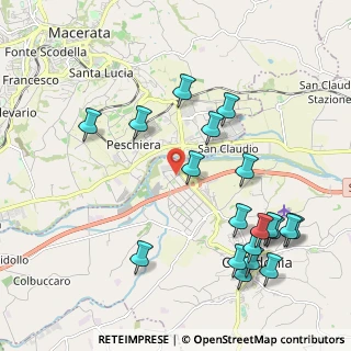 Mappa Via Giuseppe Valadier, 62014 Zona Industriale MC, Italia (2.46)