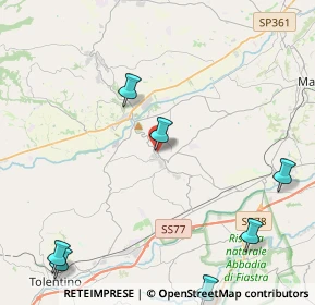 Mappa Via Giacomo Leopardi, 62010 Pollenza MC, Italia (7.13818)