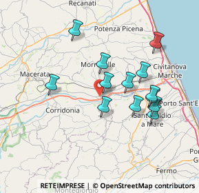 Mappa Via Giovanni Verga, 62010 Trodica MC, Italia (6.84615)