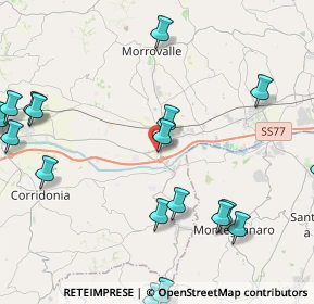 Mappa Via Giovanni Verga, 62010 Trodica MC, Italia (6.0705)