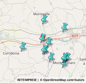 Mappa Via Giovanni Verga, 62010 Trodica MC, Italia (3.78583)