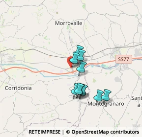 Mappa Via Giovanni Verga, 62010 Trodica MC, Italia (2.88455)