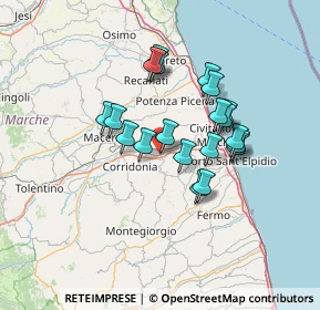 Mappa Via Giovanni Verga, 62010 Trodica MC, Italia (11.375)