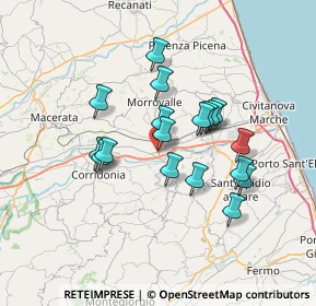 Mappa Via Vittorio Alfieri, 62010 Morrovalle MC, Italia (5.975)