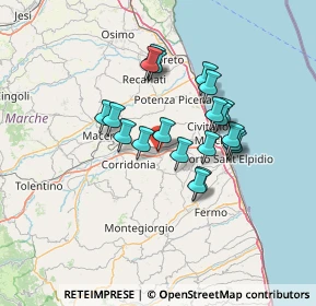 Mappa Via Vittorio Alfieri, 62010 Morrovalle MC, Italia (11.351)