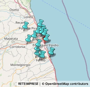 Mappa Ancons Sud, 63821 Porto Sant'Elpidio FM, Italia (8.91167)