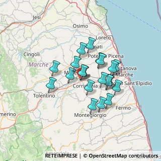 Mappa Zona Industriale, 62014 Zona Industriale MC, Italia (10.7215)