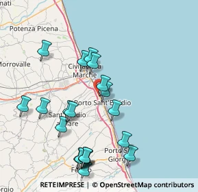 Mappa Via Puglie, 63821 Porto Sant'Elpidio FM, Italia (8.76)