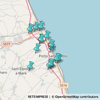 Mappa Via Puglie, 63821 Porto Sant'Elpidio FM, Italia (2.864)